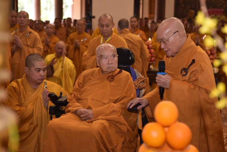 Hòa Thượng Tôn Sư quang lâm dự Lễ Giỗ Tổ Lần Thứ 51 Cố Hòa Thượng Thượng Thiện Hạ Hoa
