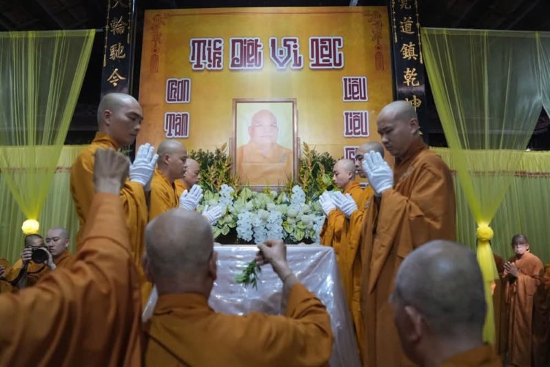 Lễ Nhập Kim Quan Trưởng Lão HT.Thích Phước Tú tại Chùa Giác Thiên, tỉnh Vĩnh Long