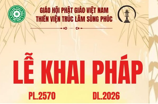 Mời dự Lễ khai pháp năm Bính Ngọ PL2570-DL.2026